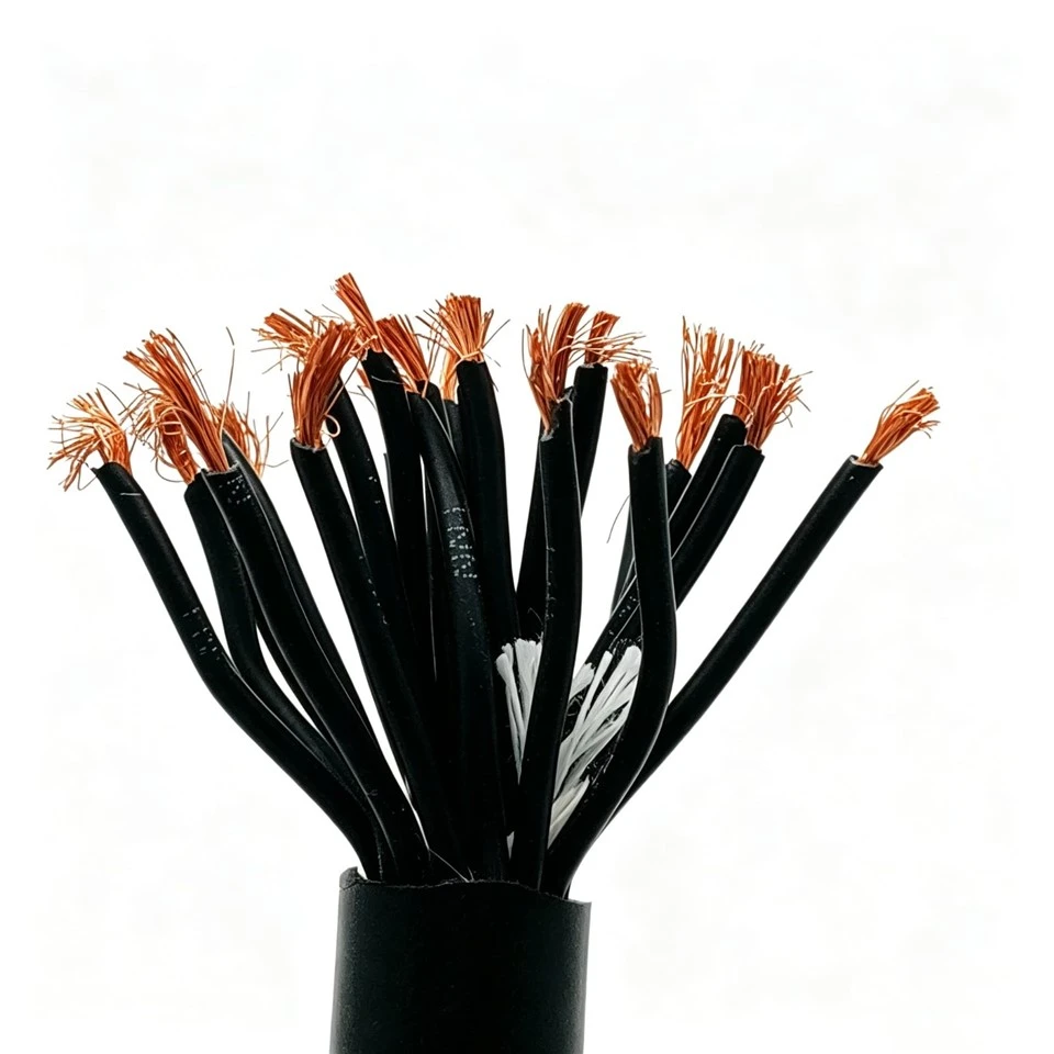 Customized PVC Cable 24*18AWG, NBR Sheathed Copper Conductor Twisted, Oil Resistant And Wear-resistant, For CNC Machine Tools suppliers